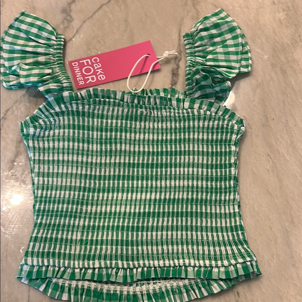 Cake For Dinner Striped Top. Brand new with tags never worn.